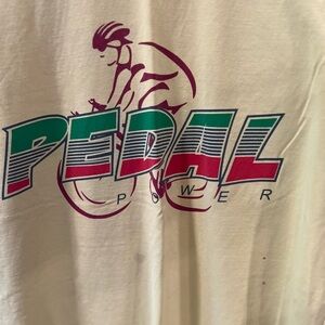 VINTAGE Pedal Power t-shirt size medium